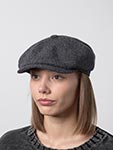 Кепка STETSON арт. 6870818 HATTERAS VIRGIN WOOL (серый / синий)